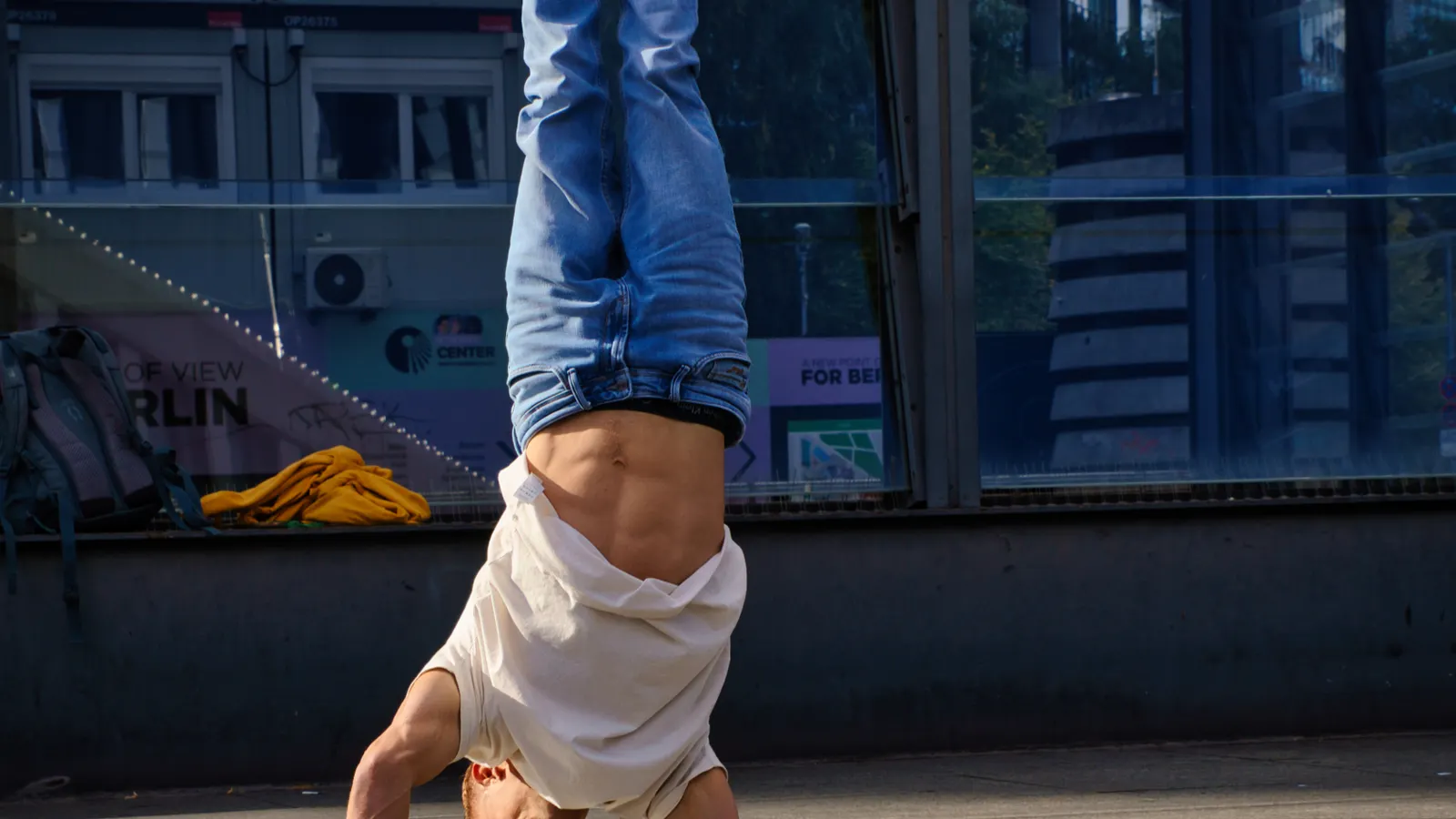 Person training in an urban setting