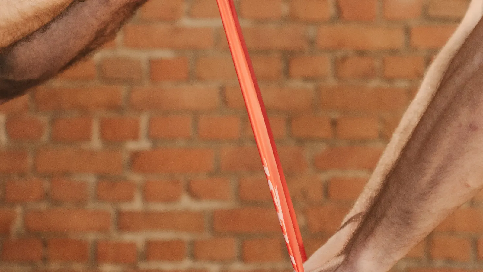 People training with a resistance band