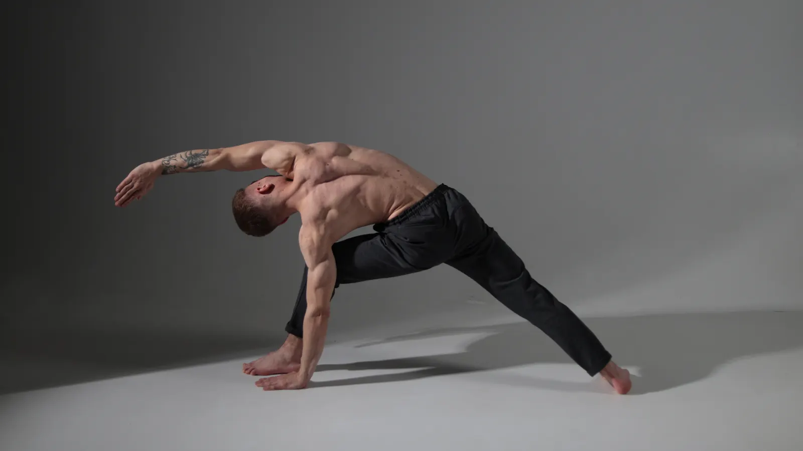 Person holding a side plank