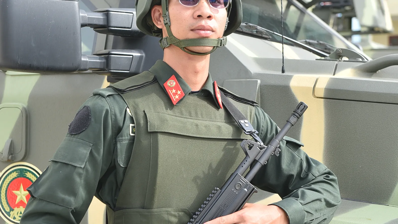 Person training during a fitness session