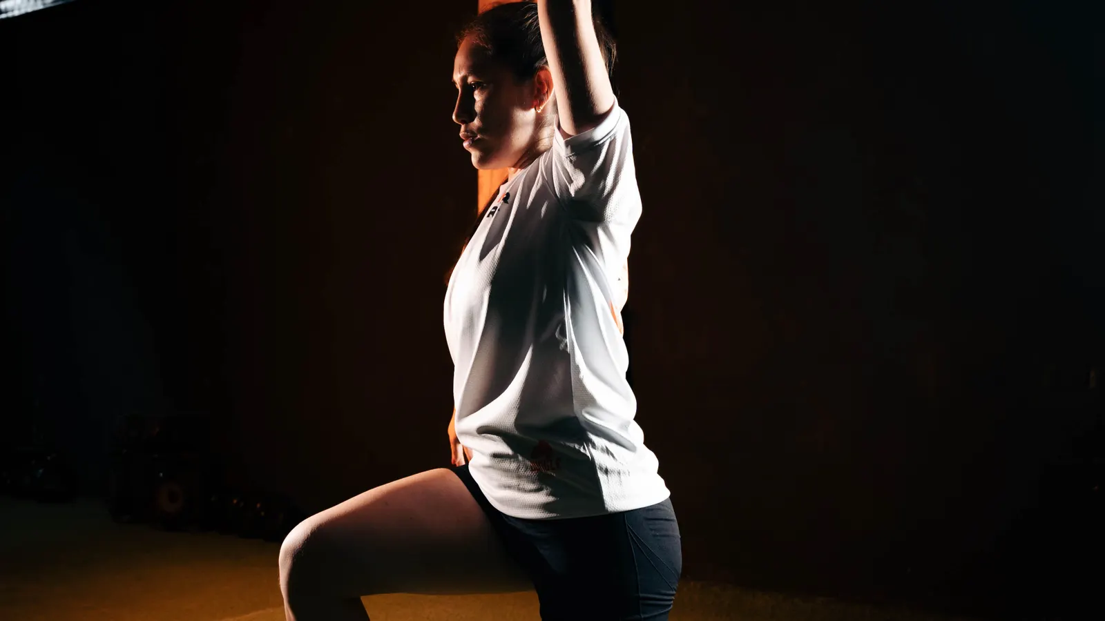 Woman performing a high intensity tabata workout